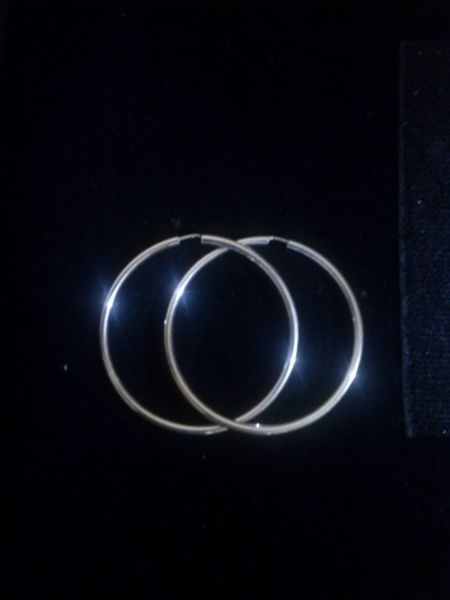 Argola de Prata Ref:(12793)